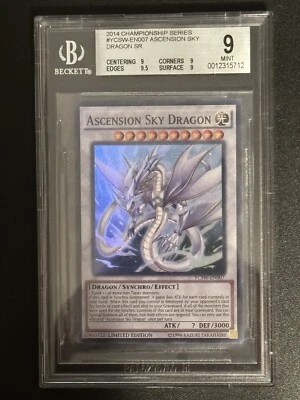 BGS 9 Ascension Sky Dragon YCSW-EN007 Super Rare Mint Yu-Gi-Oh! YCS Prize Card - Image 1 of 2