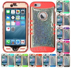 fFor Apple iPhone - KoolKase Hybrid Silicone Cover Case - RG/Glitter 02 - Picture 1 of 16