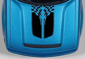 New 10" Double CHECKERED Rally RACING STRIPES vinyl Decal (Fits Challenger) - Picture 1 of 22