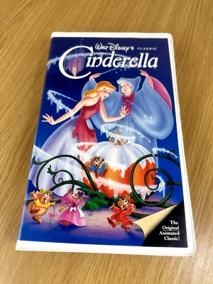CINDERELLA Black Diamond Walt Disney Original Release VHS 1988 Collectors Piece - Image 1 of 4