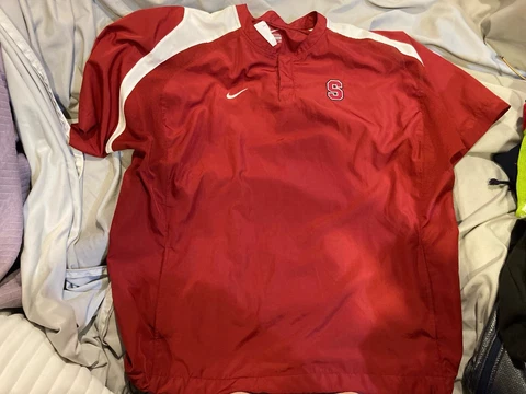 STANFORD CARDINAL NIKE VAPOR COVER-UP 1/4 ZIP PULLOVER MEN'S sz 2XL Pullover Cover