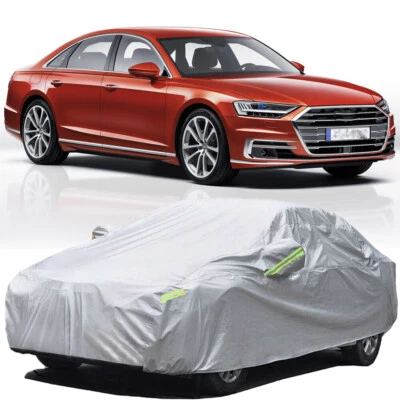 Cubierta de coche impermeable resistente al polvo resistente a los rayos UV exterior para Audi A8 L S8 Foto 1 de 4
