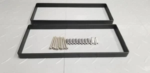 2011 -2020 Mercedes AMG M157 Biturbo Cold Air Black Intake Spacer Kit , E63 etc. - Picture 1 of 3