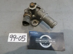 1999-2005 MAZDA MIATA CYLINDER HEAD WATER OUTLET TEMP SENSOR TEMPERATURE HOUSING - Picture 1 of 5