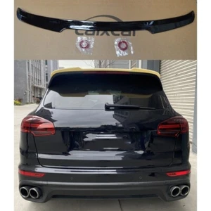ALERON ALERÓN PORSCHE CAYENNE DESDE 2015 A 2017 NEGRO BRILLO SPOILER - Imagen 1 de 5