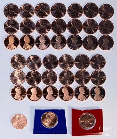 2010 - 2022 42 Coin PD Uncirc + S Proofs + 2017 Enhanced Lincoln Shield Cent Set Cover