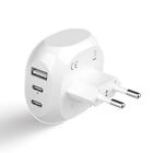  European Travel Plug Adapter - 5 Input with 20W PD-QC 3.1A Most Europe-Type C