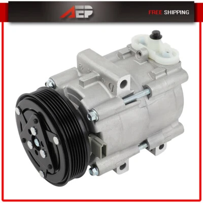 AC A/C Compressor For Ford Focus 2003 2004 2005 2006 2007 2.3L - Image 1 of 4