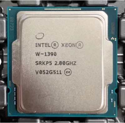 Intel Xeon W-1390 2.80GHz 8-Core 16-Threads 16MB LGA1200 SRKP5 CPU Processor - Image 1 of 2