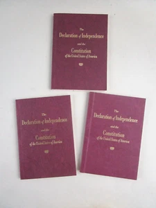 3 Pocket Size  Declaration Of Independence & Constitution of the United States - Picture 1 of 6