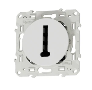 Prise téléphone à assembler Odace, SCHNEIDER ELECTRIC, blanc - Imagen 1 de 5
