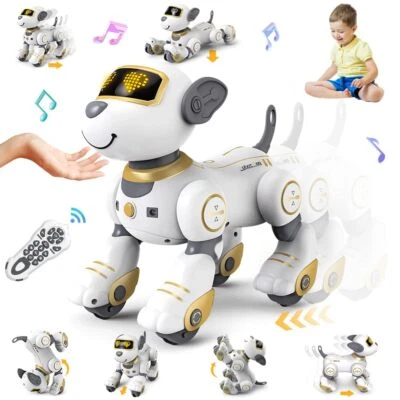 VATOS Jouet Robot Chien Télécommandé Programmable 17 Fonctions pour Enfants 3-12 - Photo 1/4
