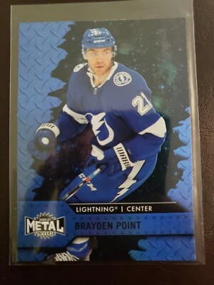 2020-21 Brayden Point Blue Spectrum Skybox Metal Universe Hockey Tampa Bay... - Image 1 of 2