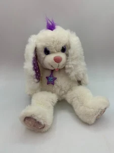Vintage 1992 Applause Magic Glow Friends White Purple Puppy Dog Plush Collar - Picture 1 of 16