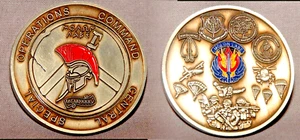Big SPECIAL OPS SPARTA HOPLITE GREEK HELMET "MOLON LABE" Challenge coin - Picture 1 of 1