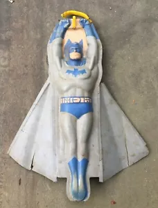 Rare VTG 1960s Transogram Flying DC Batman Glider Blue/gray plastic Glider toy - Picture 1 of 12