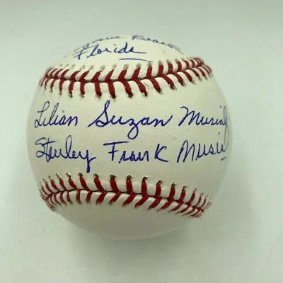 Extraordinary Stan Musial & Wife Signed Heavily Inscribed Wedding Baseball PSA  - Image 1 of 4
