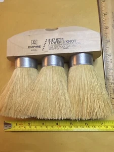 Cepillo aplicador de alquitrán de techo Empire de 3 nudos 2 piezas ajuste de 7” resistente hecho en EE. UU. NUEVO EN STOCK - Imagen 1 de 2