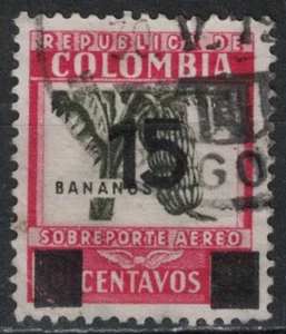 COLOMBIA:1939 SC#C117 Used Bananas. T - Picture 1 of 2