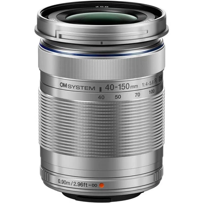 OM SYSTEM M.Zuiko Digital ED 40-150mm f/4-5.6 R MFT Lens (Silver) - New BOXED - Image 1 of 3