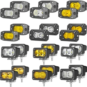 2x 3Inch LED Cube Pods Work Lights Bar Spot Flood Fog Lamps Driving Offroad SUV - Imagen 1 de 259