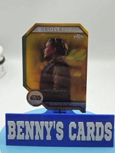 2024 Topps Chrome Star Wars Gold Refractor Die Cut 5/50 Reunion On Takodana - Picture 1 of 7