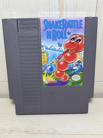 Snake Rattle 'n' Roll (Nintendo NES, 1991) Authentic Cart Only Tested And Works