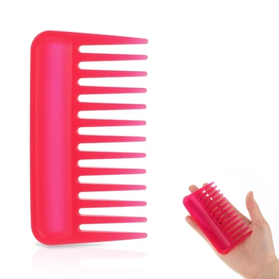 Mini Wide Tooth Comb, 4 Inch Small Shower Portable Purse Hair Detangling Travel - Image 1 of 4