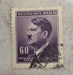 Stamp Bohemia And Moravia Adolph Hitler Left Facing Used 60c - Picture 1 of 2