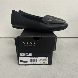 Mocassino piatto da balletto Vionic donna Hayes Skimmers nero - taglia 7,5 - Foto 1 di 7