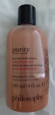 Philosophy Pureza Feito Simples Gogi Berry Extract Step Limpador Facial 8oz Selado - Imagem 1 de 3