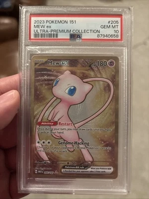 Mew ex - (151 Metal Card) 205/165 Sv: Scarlet & Violet 151 PSA 10 - Image 1 of 2