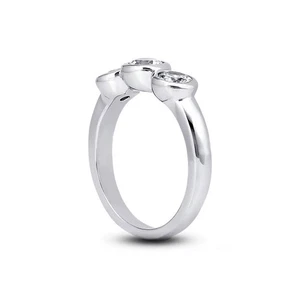 0.83ct D-VS2 Round Natural Certified Diamonds 950 Plat. Classic Engagement Ring - Picture 1 of 3