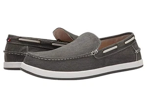 Tommy Hilfiger Sneakers Uomo Irving Slip-On Moda Grigio Chiaro Taglia 7,5 M - Foto 1 di 7