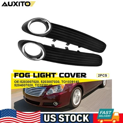 Juego de bisel de luz antiniebla para parachoques delantero Toyota Avalon 2008 2009 2010 2 piezas EE. UU. Foto 1 de 4