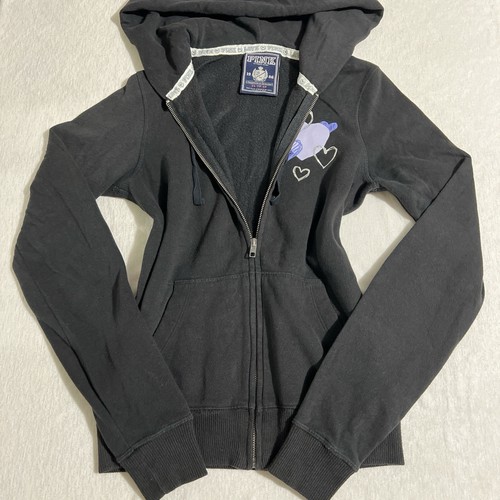 UNDERCOVER Giacca vintage Y2k Victoria’s Secret ROSA con zip e disegno cuori