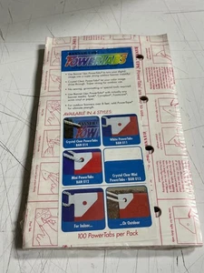 Power Tabs selbstklebende Ösenlaschen - transparent - Box mit 500 - kein Werkzeug erforderlich - Bild 1 von 5