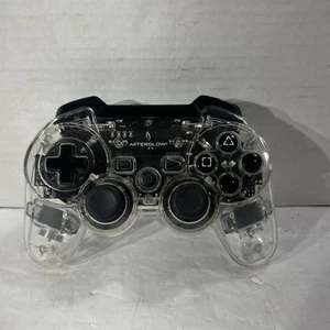 PDP Afterglow PS3 Wireless Controller - Clear/Black 064-015T No Dongle - Picture 1 of 2