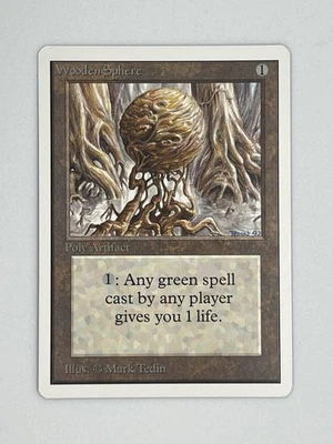 MTG WOODEN SPHERE Unlimited Edition Regular MT+ Magic The Gathering - Image 1 of 4