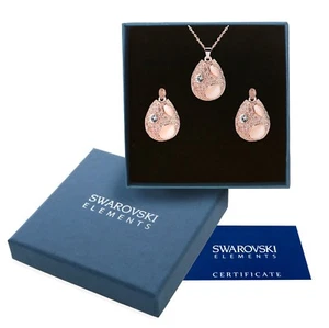 Elegante parure oro Swarovski Element originale G4Love madreperla donna regalo - Foto 1 di 4