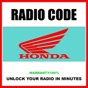 HONDA RADIO CODES UNLOCK ACCORD CITY CIVIC CR-V CRX GINK  STEREO PINCODE SERVICE - Picture 1 of 6