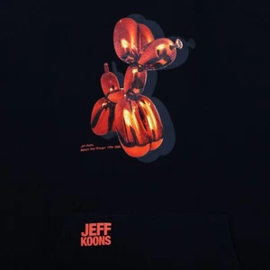 Jeff Koons Animal Balloon Chrome Dog Pullover Uniqlo Hoodie Sweatshirt sz M 712 - Picture 1 of 4