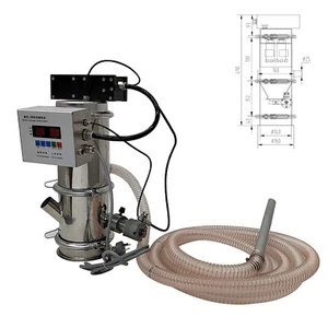 Trasportatore pneumatico per alimentazione sottovuoto 220 V 50-150 kg/h pompa alimentatore sottovuoto 1,1 L tramoggia - Foto 1 di 24
