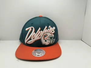 Gorra de fútbol americano vintage verde naranja naranja de los Miami Dolphins sombrero - Imagen 1 de 7