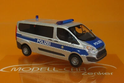 Busch 52414 Ford Transit Custom Bus Polizei Berlin 1:87 NEU Modellauto - Bild 1 von 2
