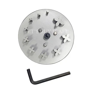 Taglierina a disco fiore 4 petali da 6 mm a 31 mm set da 10 - utensili per gioielli - taglierina a disco - Foto 1 di 1