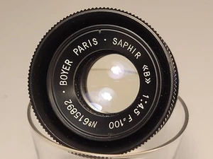 Objectif Agrandisseur Saphir Boyer B 100mm F 4.5 - M39 Mount - Picture 1 of 6