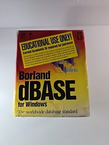 Vintage Boreland dBase for Windows Version 5.0 - Reference Books & Floppy Disks - Picture 1 of 2