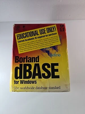 Vintage Boreland dBase for Windows Version 5.0 - Reference Books & Floppy Disks - Image 1 of 2