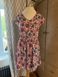 New Look Paisley Print Skater Dress, Size 8 - Picture 1 of 7